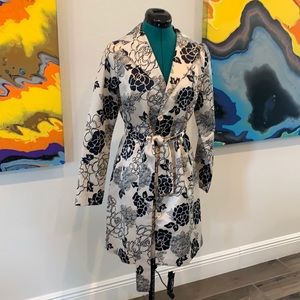 Floral Trench Coat